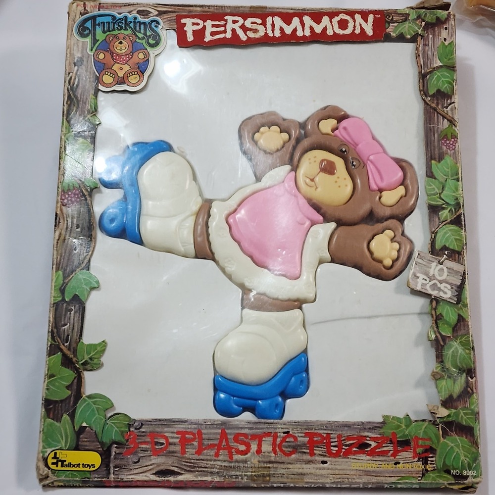 NEW Talbot Toys 1986 Cabbage Patch Furskins 10 Piece 3D Puzzle, "Persimmon"